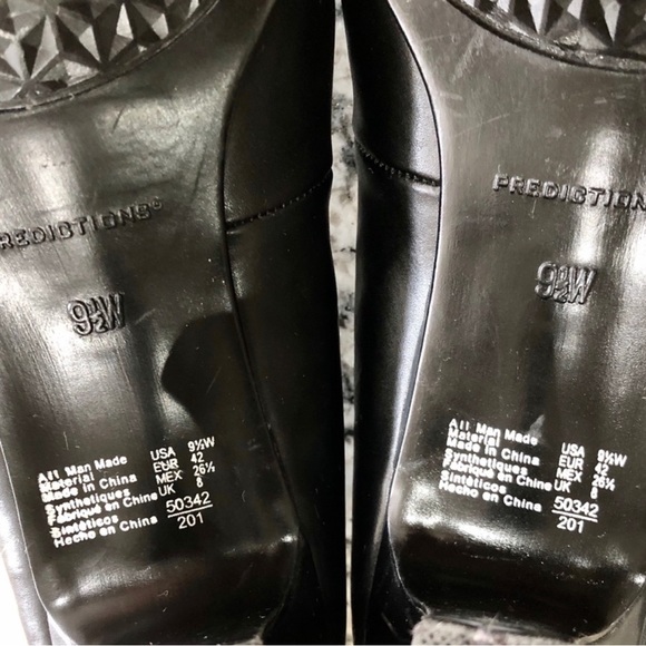 Predictions Black Heel Shoes Women’s Size 9 1/2 W Front Bow Detailing  EUC - Picture 8 of 12